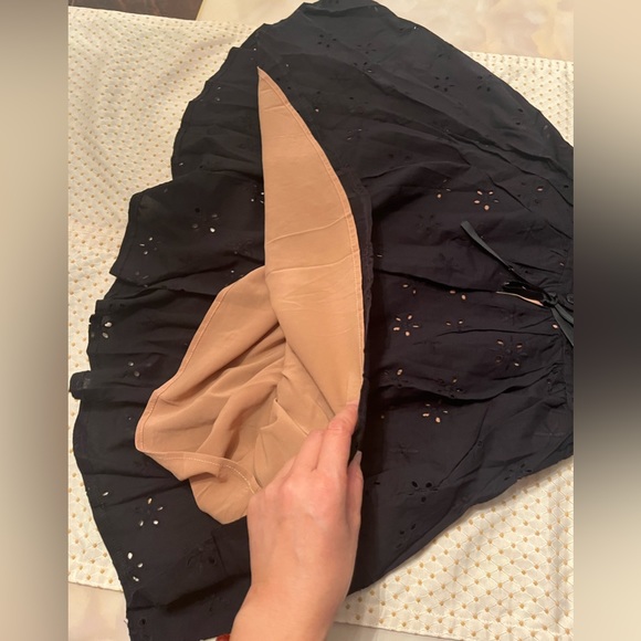 For Love & Lemons Eyelet Swing Black Dress Extra Small NWT - Picture 10 of 15